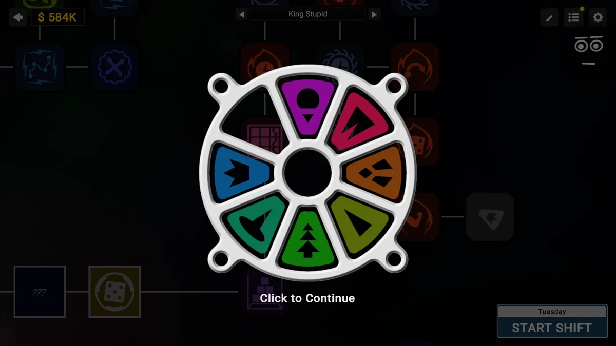 The magnet core tile with its wheel of runes
