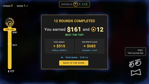 Bob's Odds — round summary
